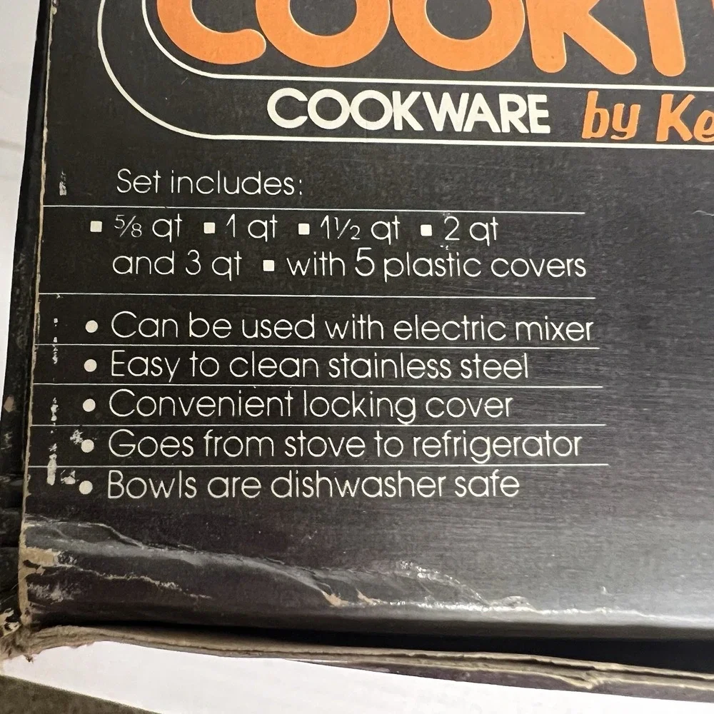 Cooktime Cookware By‎ Ken Carter Stainless Steel Mix And Store Bowl Set